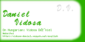 daniel vidosa business card